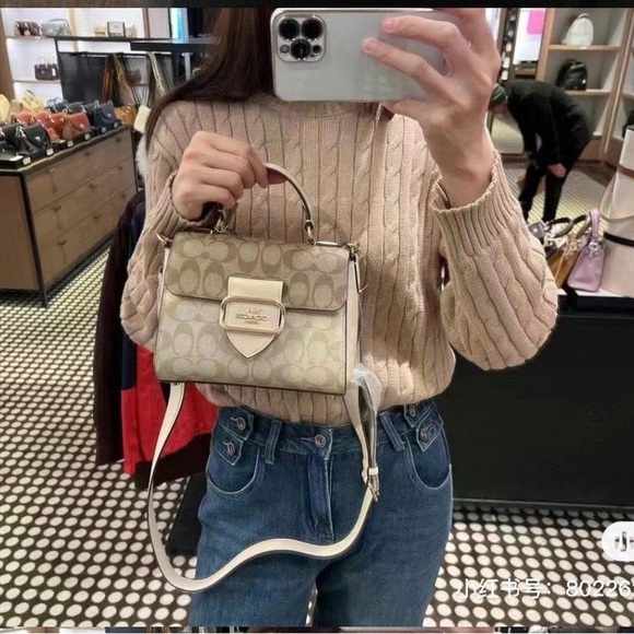 Coach Morgan Signature Canvas Messenger Crossbody Bag - Picture 4 of 16